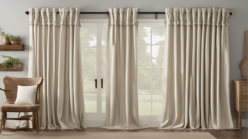 Farmhouse Curtains for Sliding Glass Doors
