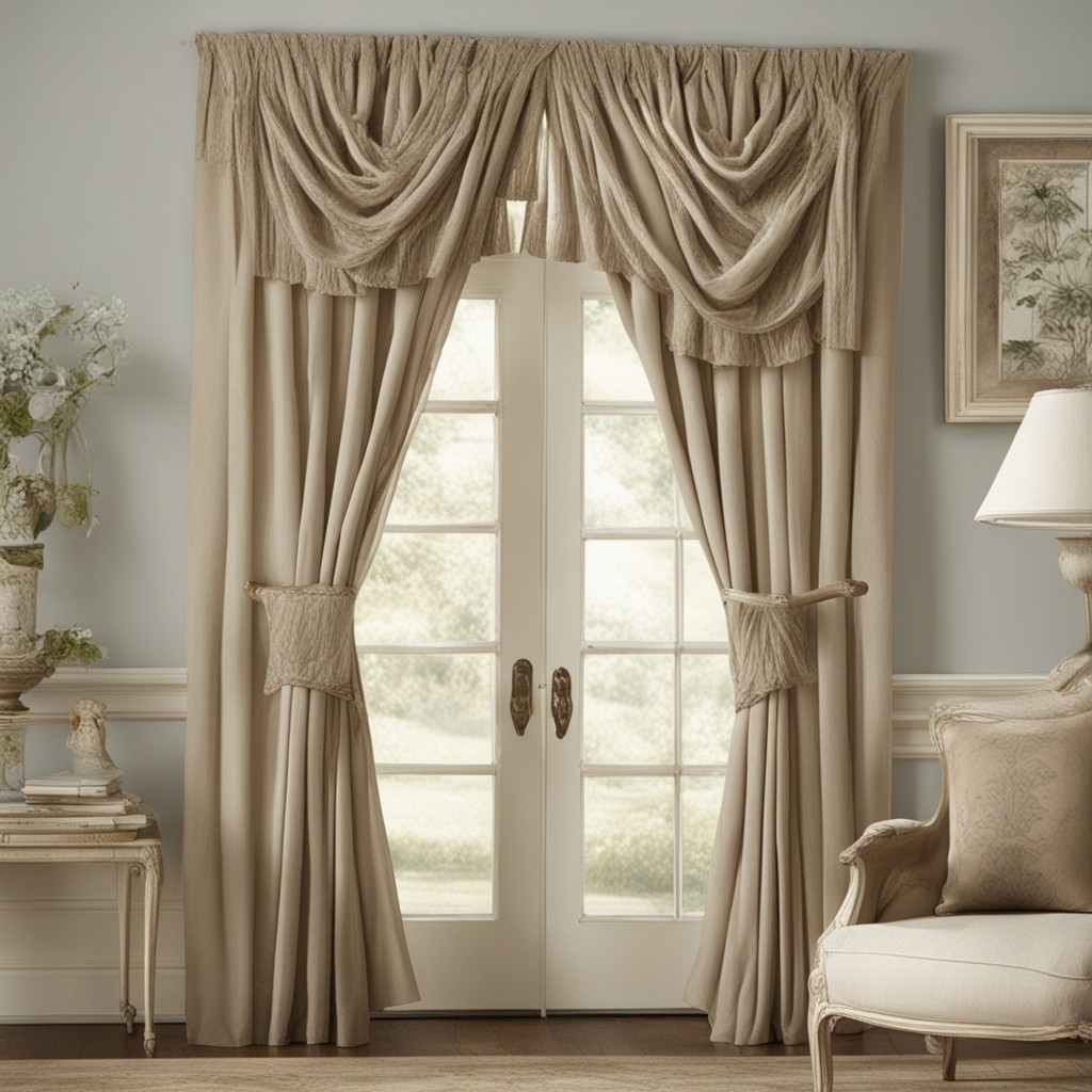 french door curtains ideas