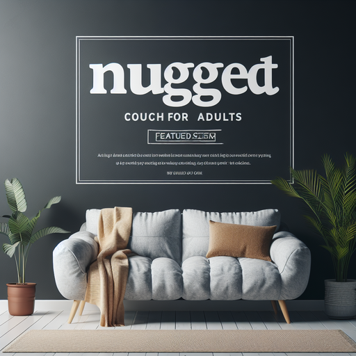 Comfortable Nugget Couch for adults with modular design
